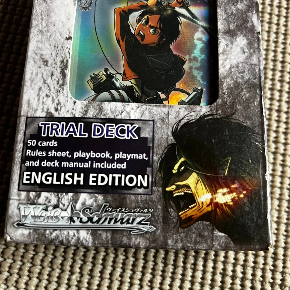 Weis Schwarz Attack on Titan Trial Deck English Edition 50 Cards Bushiroad TCG